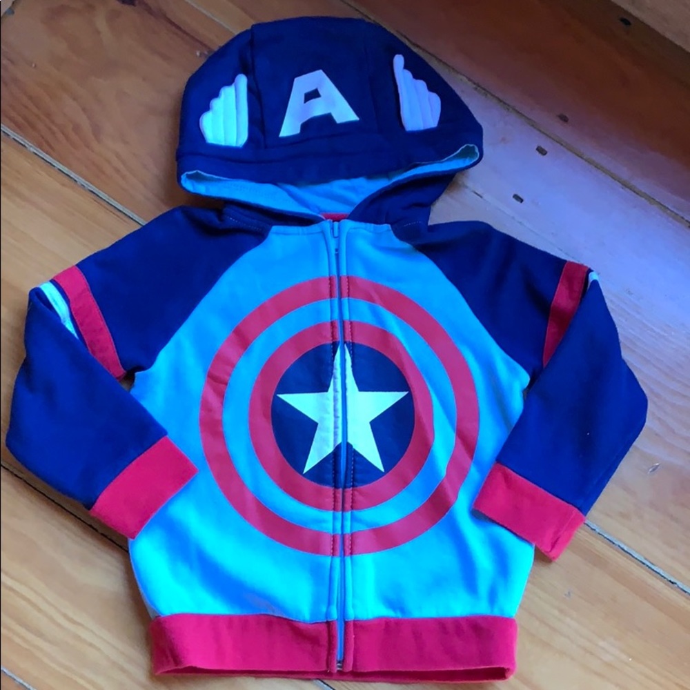 Gymboree Captain America Hooded Sweatshirt